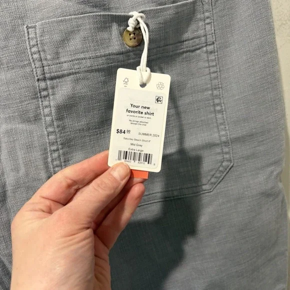 Marine Layer Casual XL Men's Gray Drawstring Waist 6" Cam Jacquard Shorts Beach - Picture 6 of 8